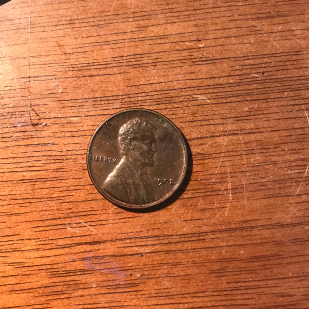 RARE 1952 Wheat Penny D